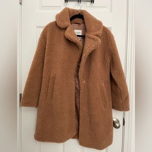 Abercrombie & Fitch Mid-Length Sherpa Coat, Size S